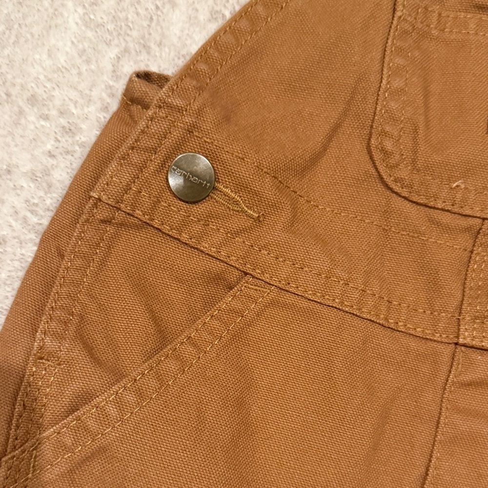 Carhartt Kids Overalls in Classic Brown - Picture 3 of 7